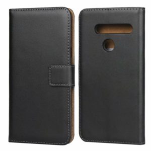 Leather Horizontal Flip Holster for LG G8 with Magnetic Clasp and Bracket and Card Slot and Wallet(Black) (OEM)