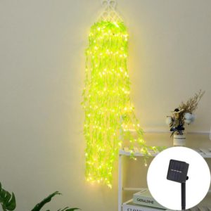 100 LEDs Simulation Planting Copper Wire Decorative Light, Spec: Solar Power(Yellow Light) (OEM)