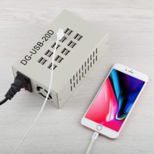 60W 12A 20 USB Ports Fast Charger Station Travel Desktop Charger Power Adapter (OEM)