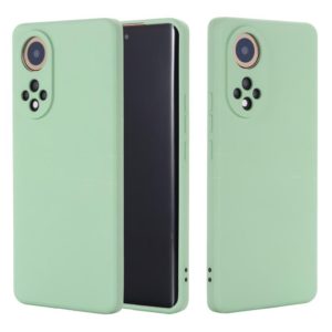 For Huawei Nova 9 Solid Color Liquid Silicone Dropproof Full Coverage Protective Case(Green) (OEM)