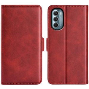 For Motorola Moto G 5G 2022 Dual-side Magnetic Buckle Leather Phone Case(Red) (OEM)