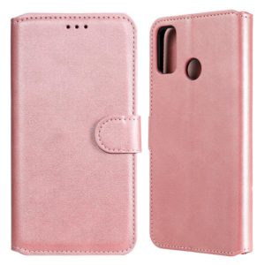 For Huawei Honor 9X Lite Classic Calf Texture PU + TPU Horizontal Flip Leather Case, with Holder & Card Slots & Wallet(Rose Gold) (OEM)
