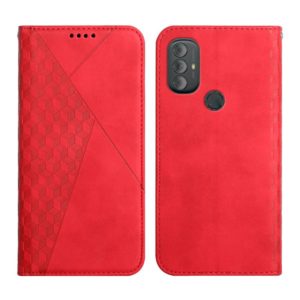 For Motorola Moto G Power 2022 Diamond Splicing Skin Feel Magnetic Leather Phone Case(Red) (OEM)