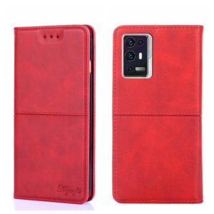 For ZTE Axon 30 Pro Cow Texture Magnetic Horizontal Flip Leather Phone Case(Red) (OEM)