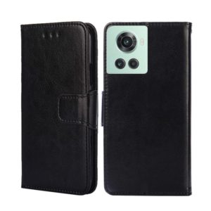For OnePlus Ace/10R Crystal Texture Leather Phone Case(Black) (OEM)
