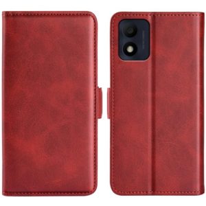 For Alcatel 1B 2022 Dual-side Magnetic Buckle Horizontal Flip Leather Phone Case(Red) (OEM)