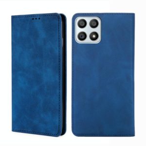 For Honor X30i Skin Feel Magnetic Horizontal Flip Leather Phone Case(Blue) (OEM)