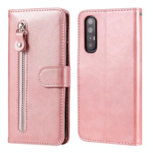 For OPPO Reno3 Pro / Find X2 Neo Fashion Calf Texture Zipper Horizontal Flip Leather Case with Holder & Card Slots & Wallet Function(Rose Gold) (OEM)