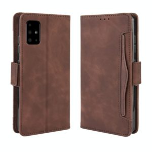 For Samsung Galaxy M51 Wallet Style Skin Feel Calf Pattern Leather Case with Separate Card Slot(Brown) (OEM)