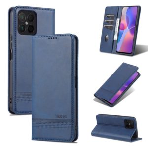 For Honor X8 / X30i AZNS Magnetic Calf Texture Flip Leather Phone Case(Dark Blue) (AZNS) (OEM)