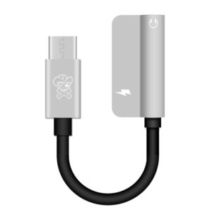ENKAY Hat-ptince Type-C to Type-C&3.5mm Jack Charge Audio Adapter Cable, For Galaxy, HTC, Google, LG, Sony, Huawei, Xiaomi, Lenovo and Other Android Phone(Silver) (ENKAY) (OEM)