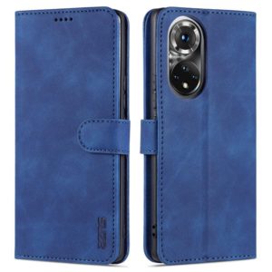 For Honor 50 Pro AZNS Skin Feel Calf Texture Horizontal Flip Leather Case with Card Slots & Holder & Wallet(Blue) (AZNS) (OEM)