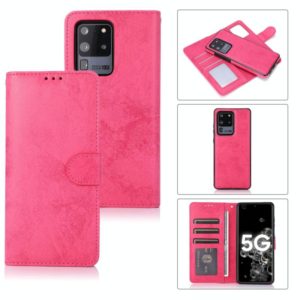 For Samsung Galaxy S20+ Retro 2 in 1 Detachable Magnetic Horizontal Flip TPU + PU Leather Case with Holder & Card Slots & Photo Frame & Wallet(Pink) (OEM)