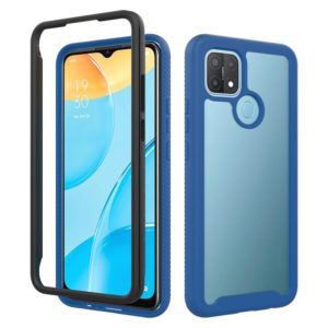 For OPPO A15 Starry Sky Solid Color Series Shockproof PC + TPU Protective Case(Blue) (OEM)