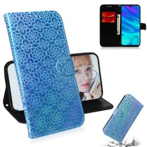 For Honor 9X / 9X Pro Solid Color Colorful Magnetic Buckle Horizontal Flip PU Leather Case with Holder & Card Slots & Wallet & Lanyard(Blue) (OEM)