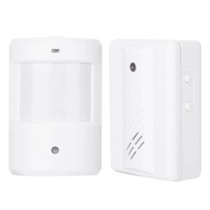F622-108 Electro Guard Watch IR Remote Detection System / Wireless Doorbell(White) (OEM)