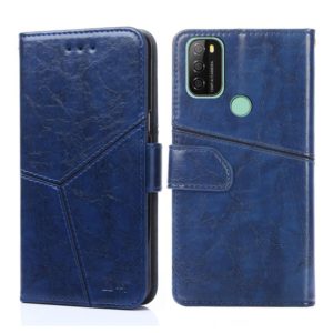 For Blackview A70 Geometric Stitching Horizontal Flip Leather Phone Case(Blue) (OEM)
