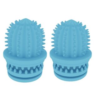 Pet Cleaning Teeth TPR Cactus Lightweight Bite-resistant Educational Toys(Light Blue) (OEM)
