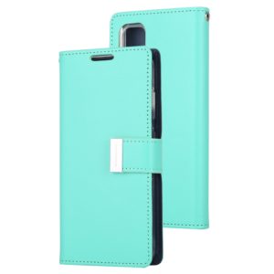 GOOSPERY RICH DIARY For Galaxy S20+ PU + TPU Crazy Horse Texture Horizontal Flip Leather Case, with Card Slots & Wallet & Photo frame (Mint Green) (GOOSPERY) (OEM)