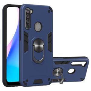 For Xiaomi Redmi Note 8T 2 in 1 Armour Series PC + TPU Protective Case with Ring Holder(Royal Blue) (OEM)
