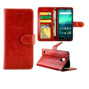 For Nokia 1.3 Crazy Horse Texture Leather Horizontal Flip Protective Case with Holder & Card Slots & Wallet & Photo Frame(Brown) (OEM)