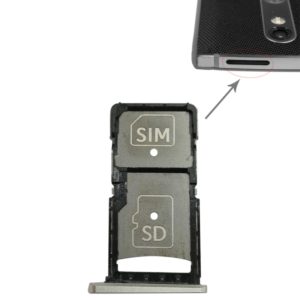 SIM Card Tray + Micro SD Card Tray for Motorola Droid Turbo 2 / XT1585 (Gold) (OEM)