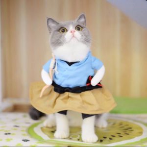 Funny Cat Dog Costume Uniform Suit Cat Clothes Costume Puppy Clothes Dressing Up Suit Party Clothing for Cat Cosplay Clothes, Size:XL(Urashima Taro) (OEM)