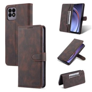 For Huawei Maimang 10 SE AZNS Dream II Skin Feel PU+TPU Horizontal Flip Leather Case with Holder & Card Slots & Wallet(Coffee) (AZNS) (OEM)