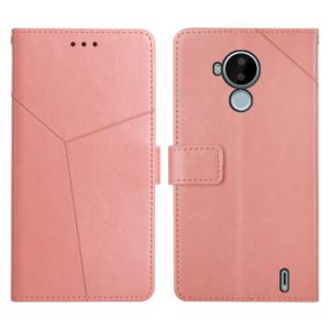 For Nokia C30 Y Stitching Horizontal Flip Leather Phone Case(Rose Gold) (OEM)
