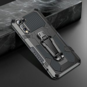 For Motorola Moto E6s (2020) Machine Armor Warrior Shockproof PC + TPU Protective Case(Gray) (OEM)
