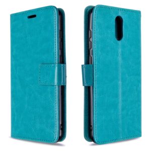 For Nokia 2.3 Crazy Horse Texture Horizontal Flip Leather Case with Holder & Card Slots & Wallet & Photo Frame(Blue) (OEM)