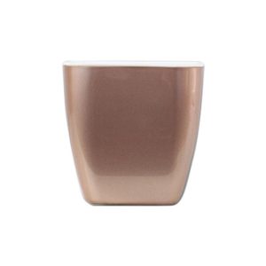 3 PCS Imitation Metal Colorful Water Storage Plastic Flowerpot, Size: G103 Extra Small(Square Champagne Gold) (OEM)