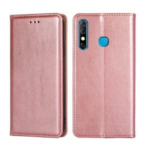 For Infinix Hot 8 / Hot 8 Lite X650 X650B Gloss Oil Solid Color Magnetic Leather Phone Case(Rose Gold) (OEM)