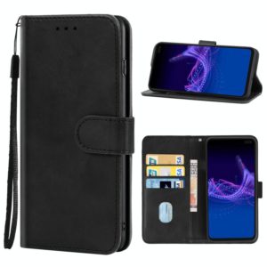 For Sharp Aquos Sense 4 Plus Leather Phone Case(Black) (OEM)