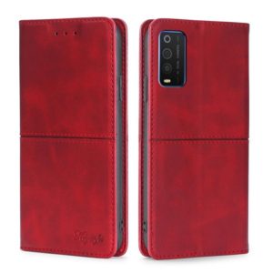 For TCL 205 Cow Texture Magnetic Horizontal Flip Leather Phone Case(Red) (OEM)