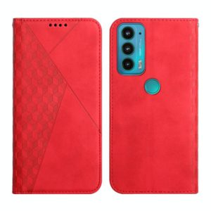 For Motorola Edge 20 Skin Feel Magnetic Leather Phone Case(Red) (OEM)