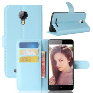 For LEAGOO Z5 lite (MPH0366) Litchi Texture Horizontal Flip Leather Case with Holder & Card Slots & Wallet(Blue) (OEM)