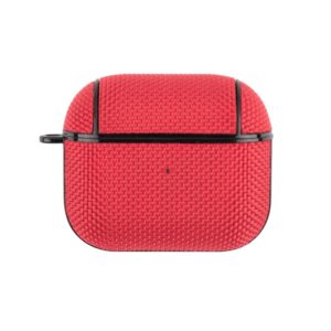 Nylon Waterproof Wireless Earphone Protective Case with Hook for AirPods 3(Red) (OEM)