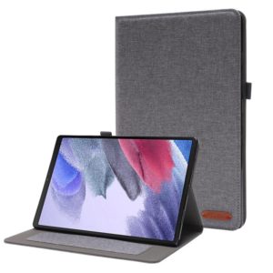 For Lenovo M10 Plus 10.3 inch TB-X606 / TB-X606F Horizontal Flip TPU + Fabric PU Leather Tablet Case(Grey) (OEM)