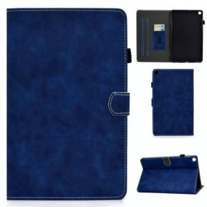 For Samsung Galaxy Tab A7 10.4 2020 T500 Cowhide Texture Horizontal Flip Leather Case with Holder & Card Slots(Blue) (OEM)