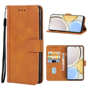 Leather Phone Case For Honor X9(Brown) (OEM)