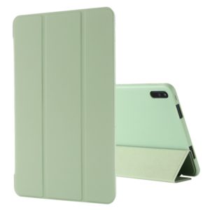 For Huawei Matepad 10.4 GEBEI Shockproof Horizontal Flip Leather Case with Three-folding Holder(Green) (GEBEI) (OEM)