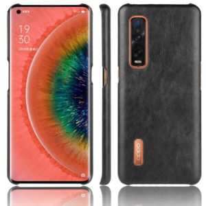 For Oppo Find X2 Pro Shockproof Litchi Texture PC + PU Case(Black) (OEM)