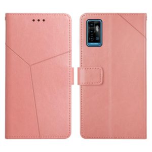 For ZTE Blade A51 Y Stitching Horizontal Flip Leather Phone Case(Rose Gold) (OEM)