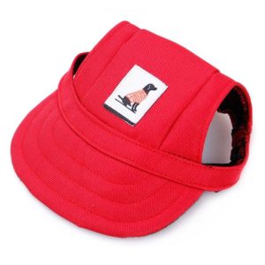 Pet Accessories Adjustment Buckle Baseball Cap, Size: M(Red) (OEM)