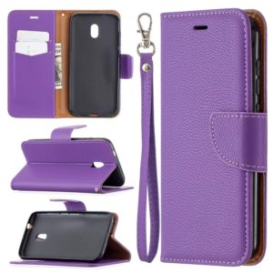 For Nokia C1 Plus Litchi Texture Pure Color Horizontal Flip Leather Case with Holder & Card Slots & Wallet & Lanyard(Purple) (OEM)