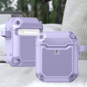 Shield Armor Shield Armor Waterproof Wireless Earphone Protective Case For AirPods 1/2(Purple) (OEM)