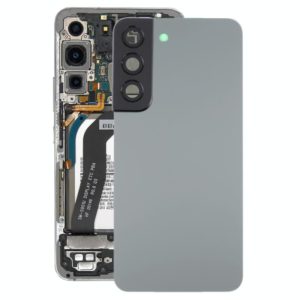 For Samsung Galaxy S22 5G SM-S901B Battery Back Cover with Camera Lens Cover (Grey) (OEM)