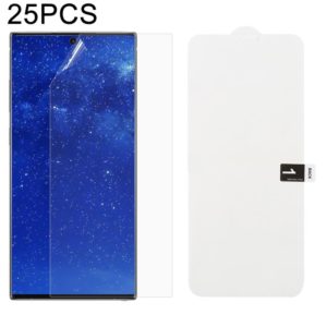 25 PCS Soft Hydrogel Film Full Cover Front Protector with Alcohol Cotton + Scratch Card for Galaxy Note 10 (OEM)