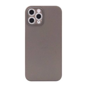 For iPhone 12 Shockproof Breathable PP Protective Case(Grey) (OEM)